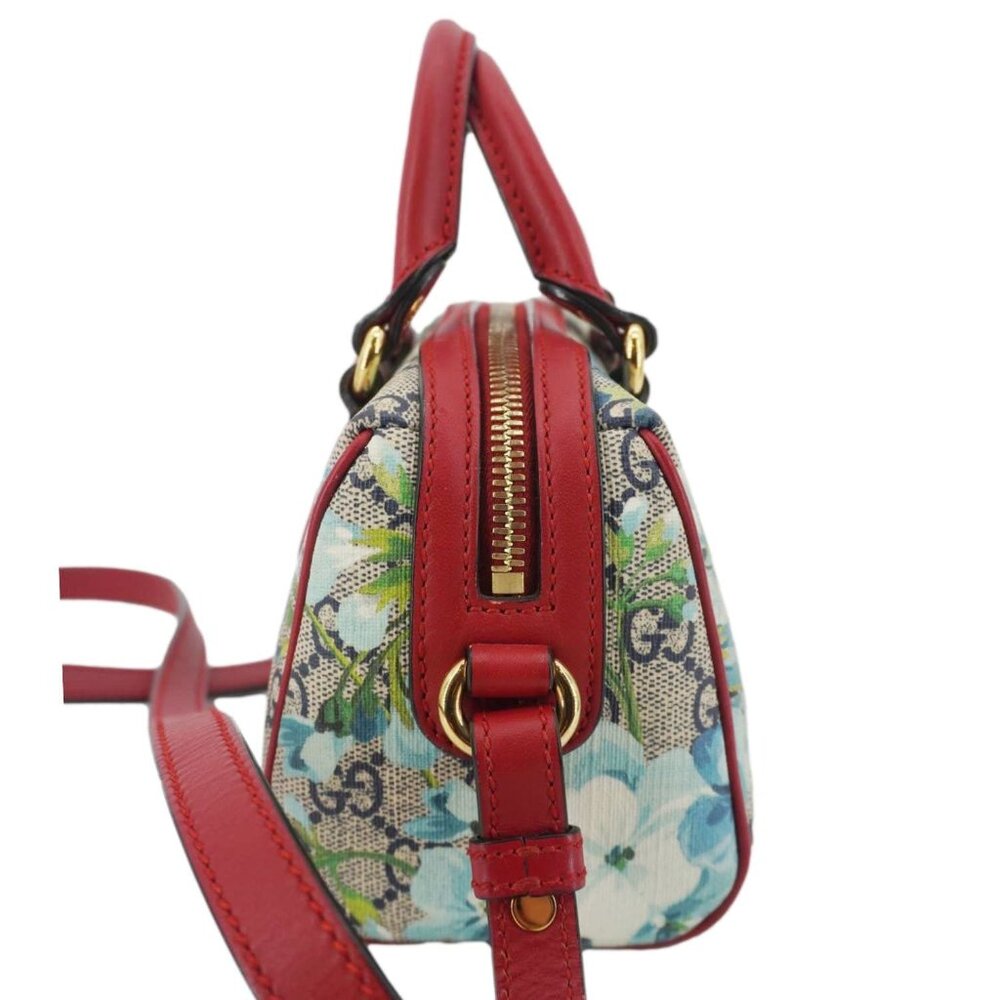 Gucci  Mini Blooms GG Supreme Canvas Top Handle Crossbody Bag Multicolor 546312 - Picture 12 of 16